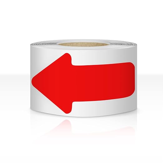 Arrow Floor Sticker Tape 3"6" by EVQ