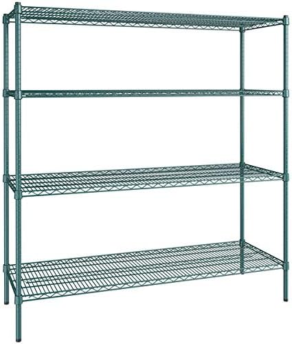 21" x 60" NSF Green Epoxy 4-Shelf Kit by Zedfire