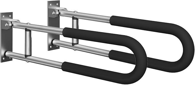 Handicap Grab Bars Rails 23.6 Inch Toilet Handrails Bathroom Safety Bar Hand by BotaBay