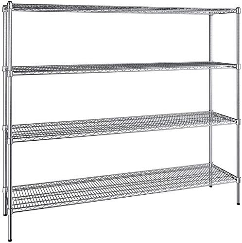 18" x 72" NSF Chrome 4-Shelf Kit by Zedfire