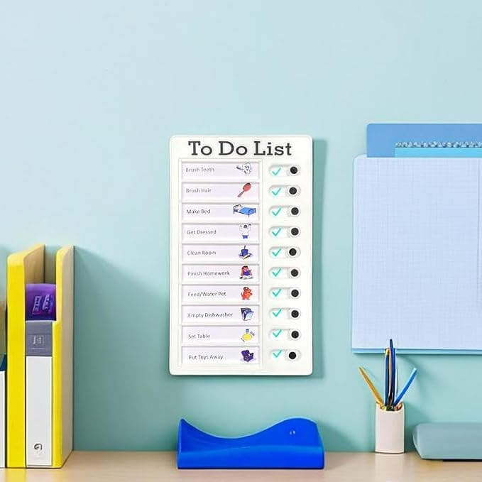 Chore Chart for Adults to do List My Chores Checklist Task Board Sliding - Image 7