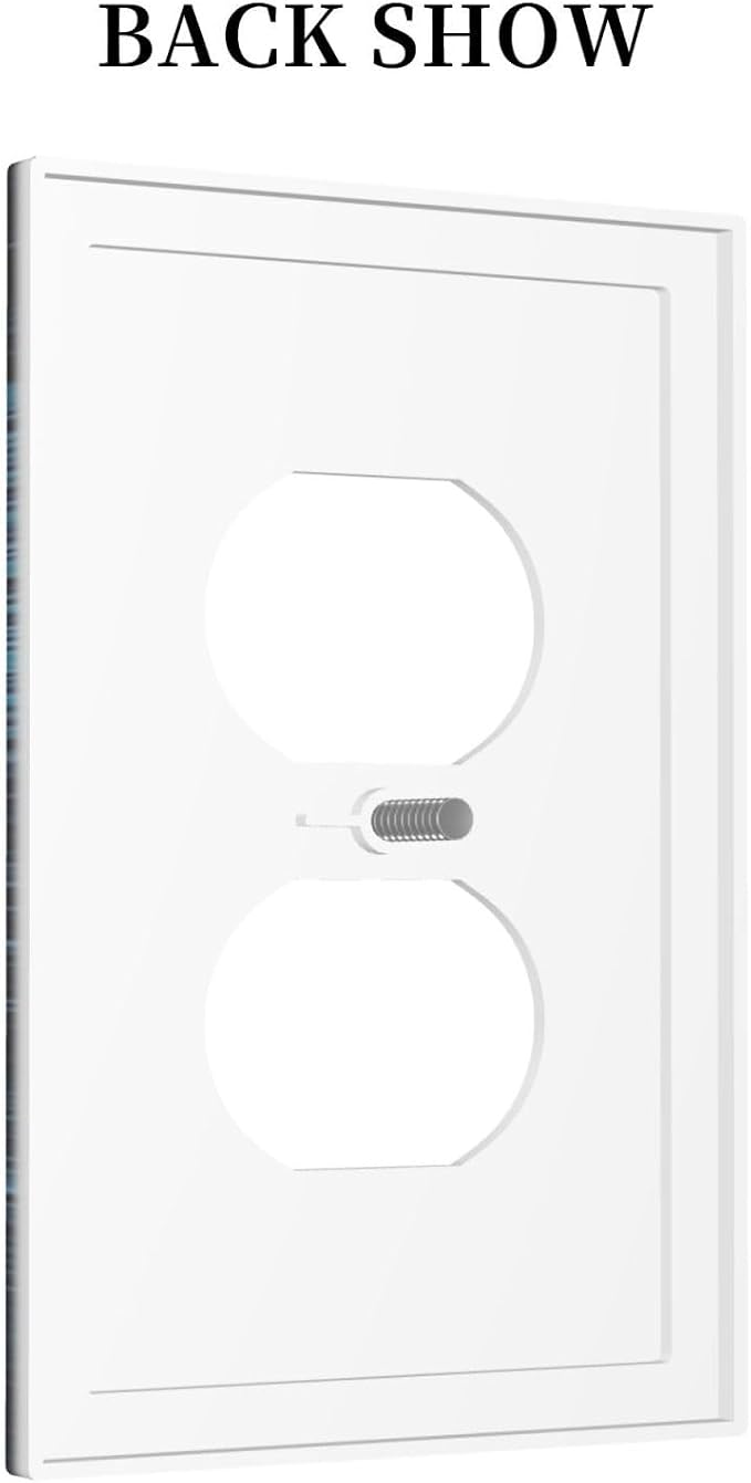 Outlet Covers Teal Full Moon Forest 1 Gang Duplex Light Switch Cover Plate - Image 4