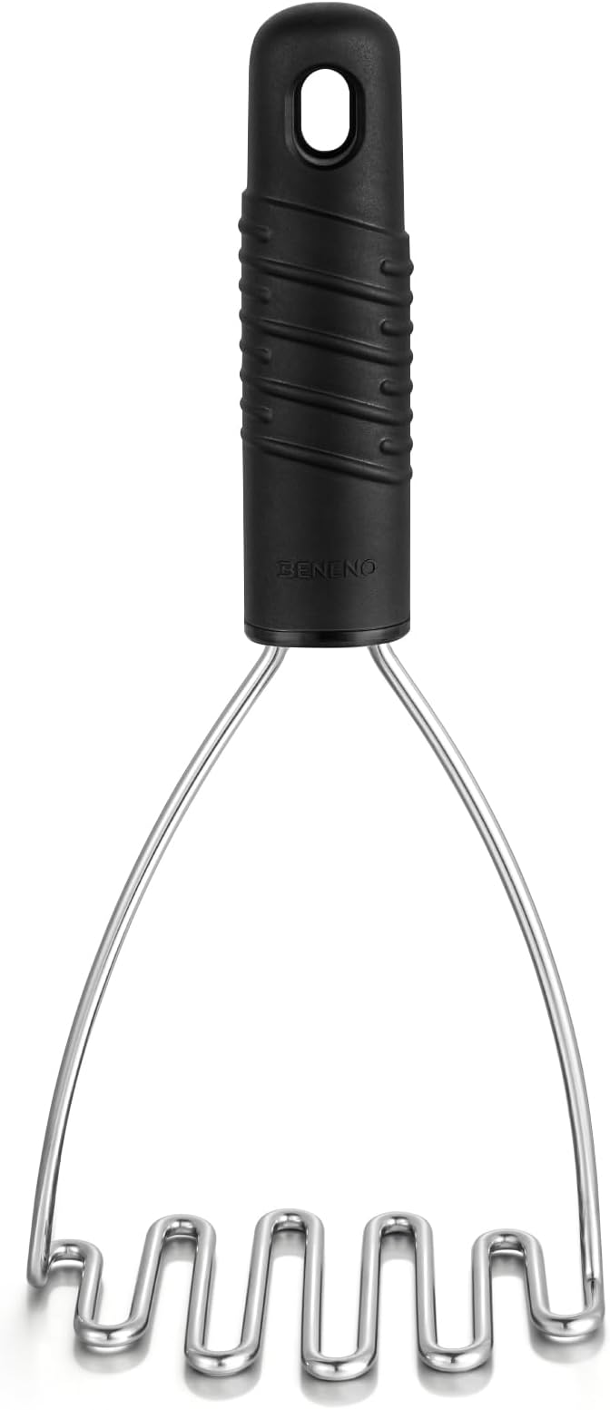 Beneno Stainless Steel Wire Potato Masher, Heavy Duty Sturdy Easy Grip Masher - Image 8