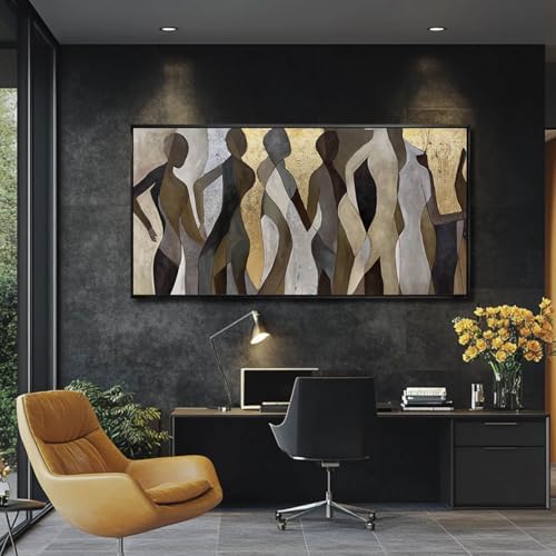 Artexist Figure Wood Wall Decor Neutral Wall Art Modern Poster