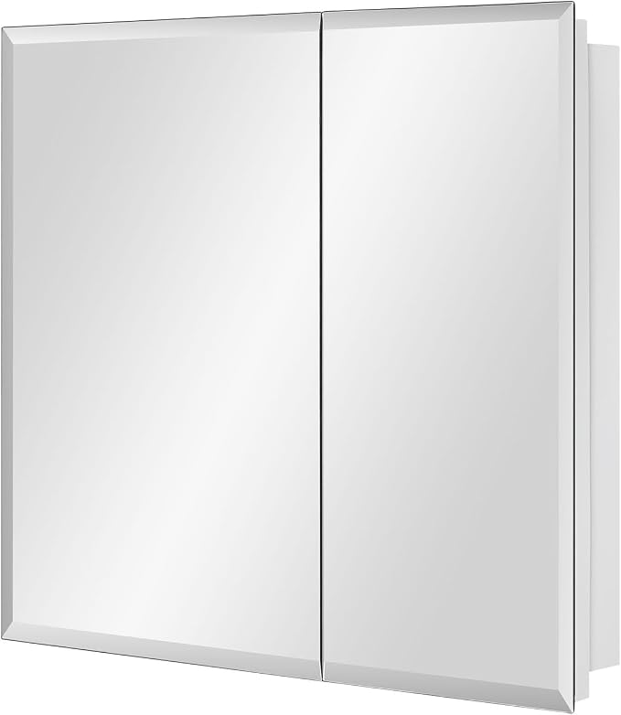 Bathroom Medicine Cabinet with Beveled Edge Mirrored Door 30 x 26 inch - Image 4