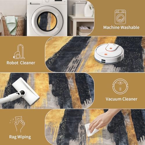 Ciicool Washable Area Rug 2x3 Entryway Rug, Modern Abstract Entry Mat