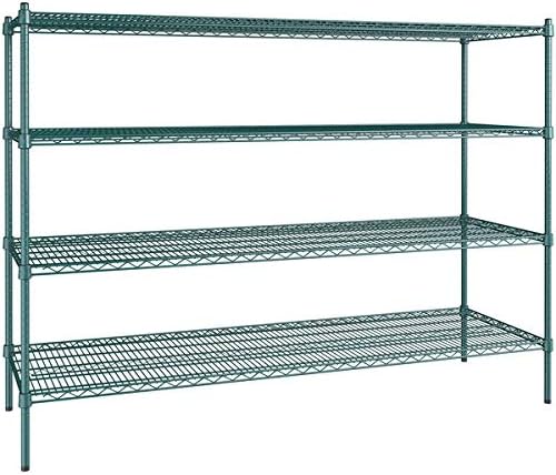 24" x 72" NSF Green Epoxy 4-Shelf Kit by Zedfire
