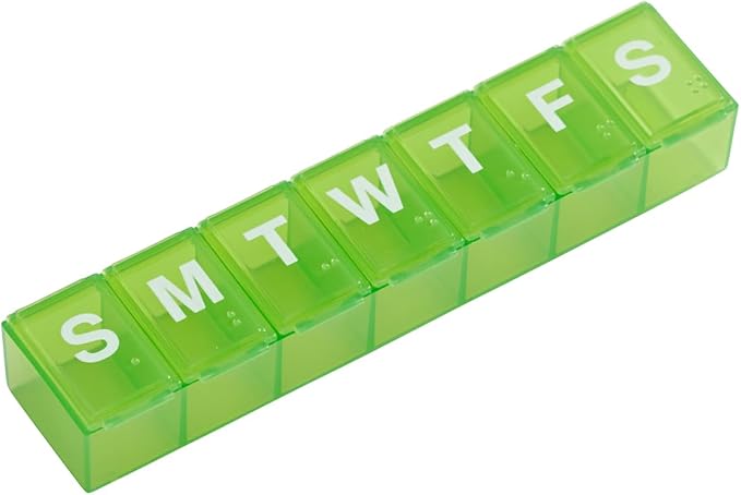 EZY DOSE Weekly Daily Pill Case, Medicine Planner, Vitamin Organizer, by EZYDOSE