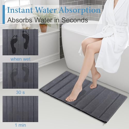 Heagoale Ultra Quick Drying Stone Bath Mat Diatomaceous Earth Shower