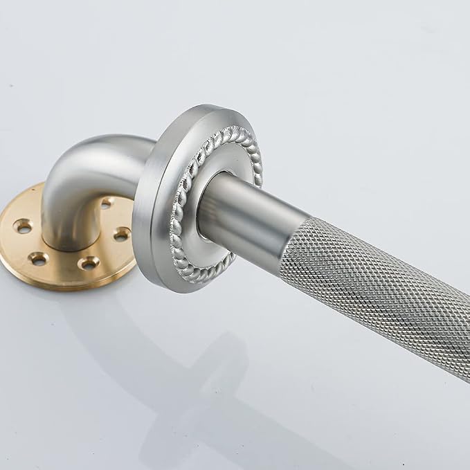 Anti Slip Shower Grab Bar, 18-Inch Toilet Textured Sturdy Hand Rail, Stylish - Image 4
