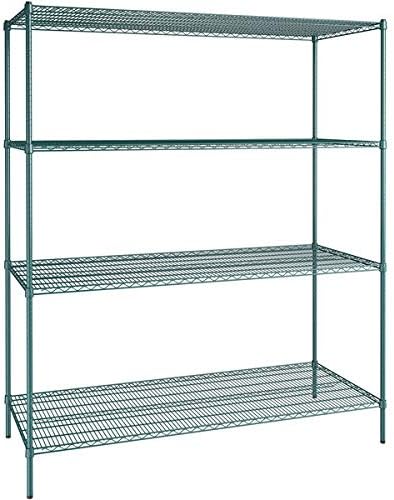 30" x 72" NSF Green Epoxy 4-Shelf Kit by Zedfire