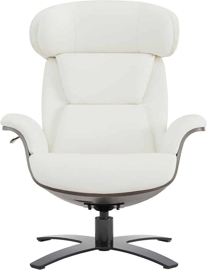 CHITA Genuine Leather Reclining Swivel Chair - Image 4