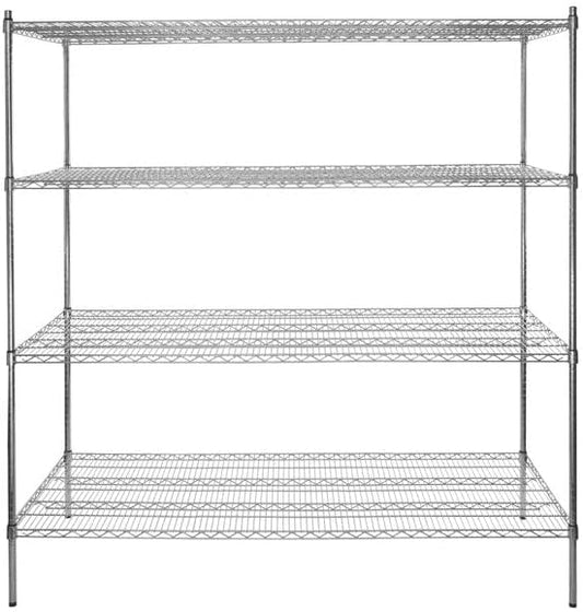 30" x 72" NSF Chrome 4-Shelf Kit by Zedfire