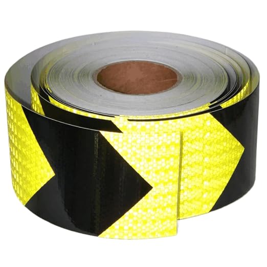 Reflective Tape 4 inch X 166 feet, Outdoor Waterproof Hazard Conspicuity Safety by tuyrchu