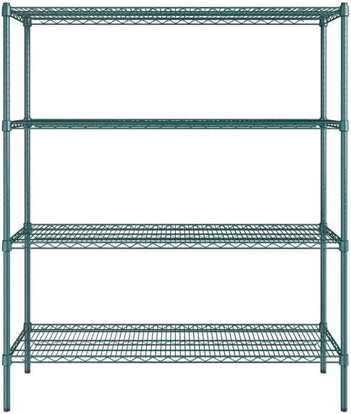 18" x 54" NSF Green Epoxy 4-Shelf Kit - Image 2