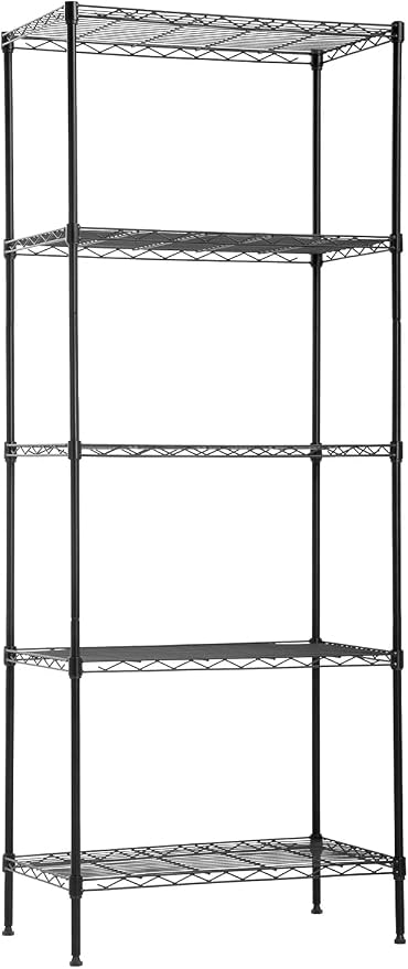 FDW 14Dx24Wx60H Wire Rack 5 Shelf Storage Unit Wire Shelving Unit Metal Shelf by FDW