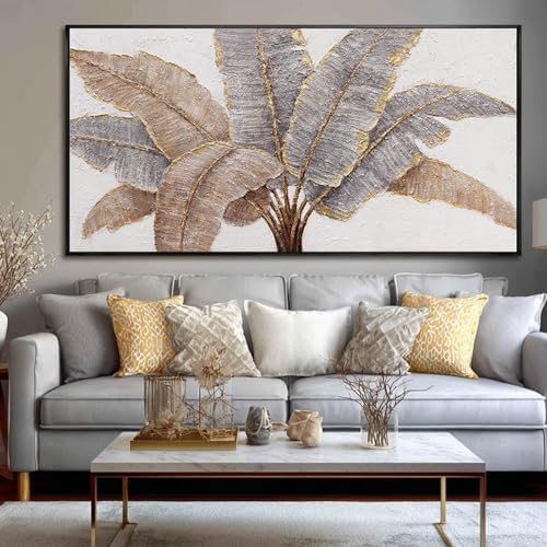 CHUDANHAO Botanical Wall Art Vintage Pictures Wall Decor Grey and Gold