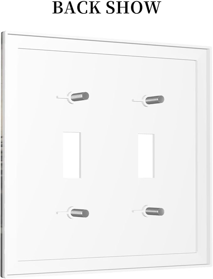 Decorative Switch Plates Wood Board Wildlife Cute Bear Deer Forest Rustic 2 - Image 4