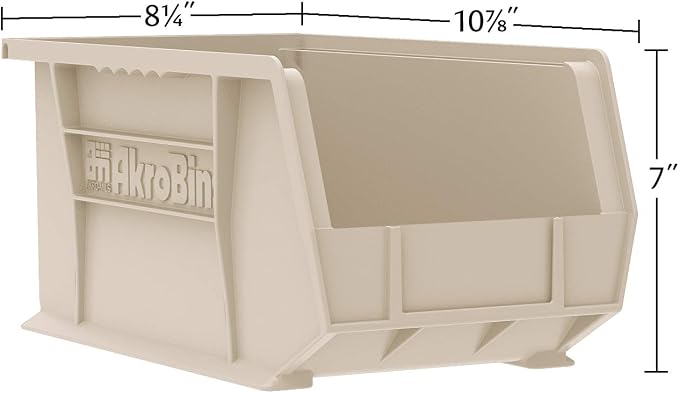 Akro-Mils 30239 AkroBins Plastic Storage Bins, Space-Saving Stackable Bins - Image 2