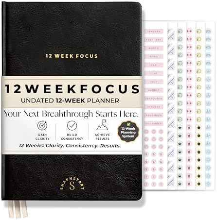 12 Week Focus Planner – High Performance Productivity Planner & Goal