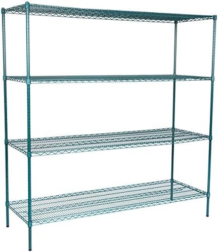 24" x 72" NSF Green Epoxy 4-Shelf Kit by Zedfire