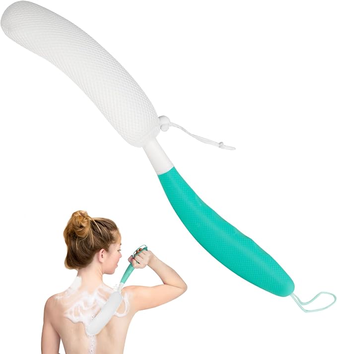 Long Handled Shower Brush, Non-Slip Long Handle Bath Brush, Back Body Brush by LeetyeMeiHealth