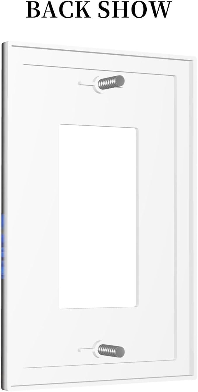 Outlet Covers Blue Rose Thankful Grateful Blessed 1 Gang Wall Plate Single - Image 4