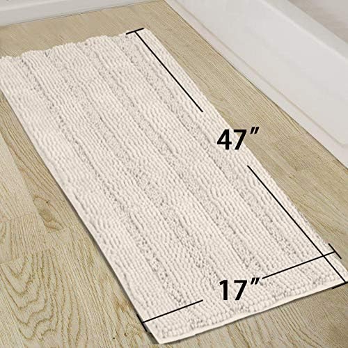 Turquoize Non Slip Shaggy Chenille Microfibers Bathroom Rug Bath Room Mat Extra - Image 2