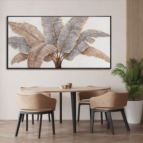 CHUDANHAO Botanical Wall Art Vintage Pictures Wall Decor Grey and Gold
