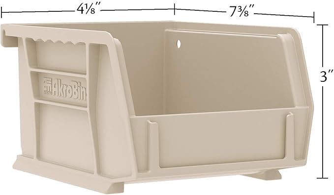 Akro-Mils 30220 AkroBins Plastic Storage Bins, Space-Saving Stackable Bins - Image 2