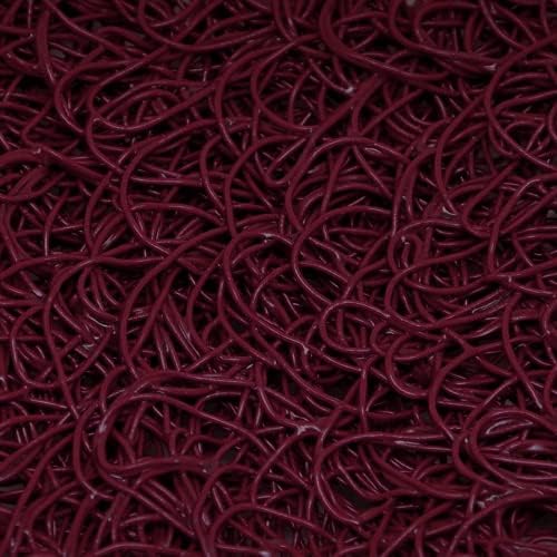 American Floor Mats Vinyl Mesh Heavy-Duty Entrance Burgundy 4' x 4' Scraper Mat - Image 4