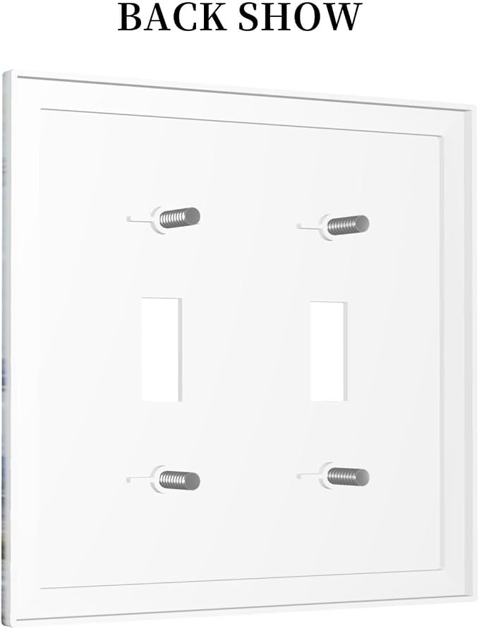 Light Switch Cover Sea Ocean Sand Coast Compass Ship Lighthouse Anchor 2 Gang - Image 4