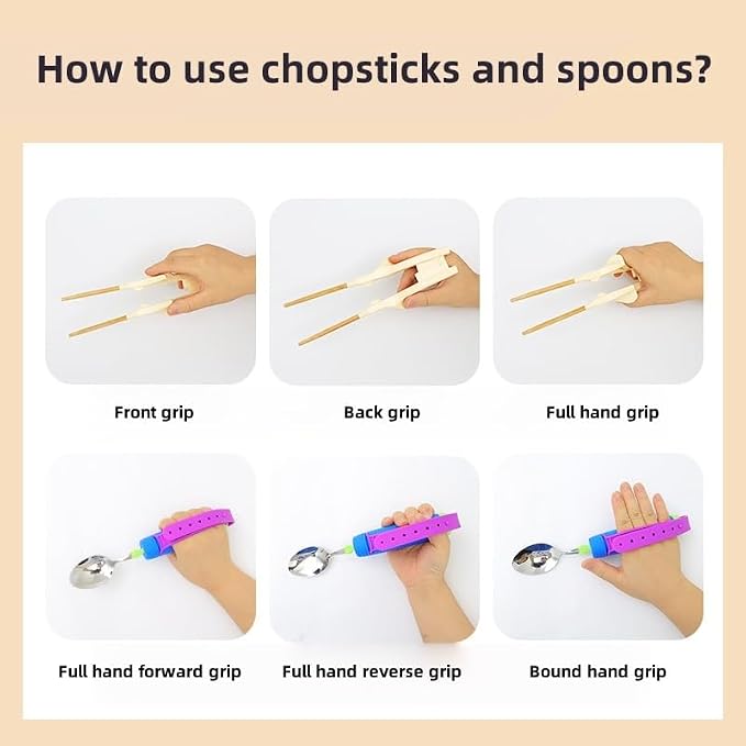 Tremors Elderly Assistance Products, Spoon/Fork/chopstick Three Piece Set - Image 6