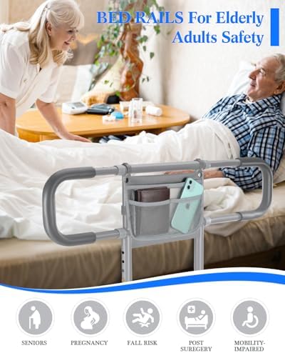 Siebenschläfer Bed Rails for Elderly Adults Safety, Extended Bed