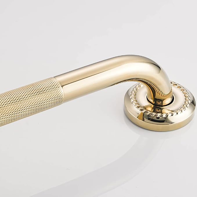 Textured Shower Grab Bar, 16-Inch Bathroom Support Rails, Stylish Safety - Image 7