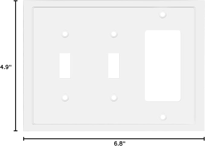 Henne Bery Modern Edge Decorative Wall Plate Switch Plate Outlet Cover - Image 8