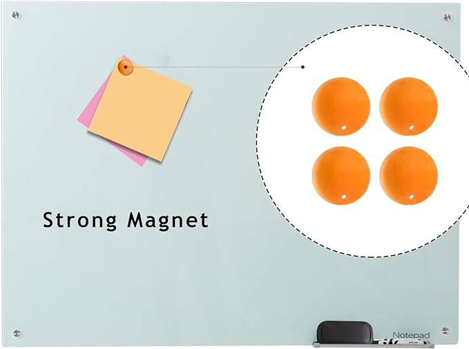 Notepad Glass Whiteboard 36*60Inches Magnetic Wall Mounted Frameless Glass - Image 3
