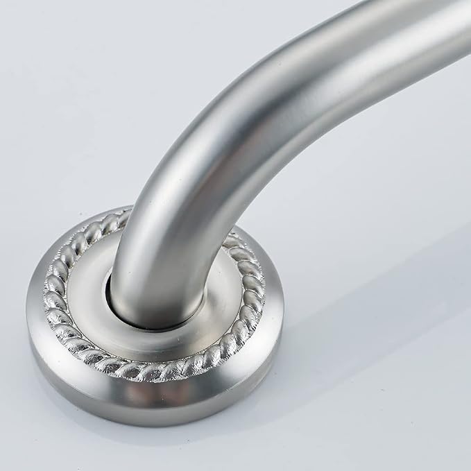 Anti Slip Shower Grab Bar, 18-Inch Toilet Textured Sturdy Hand Rail, Stylish - Image 9