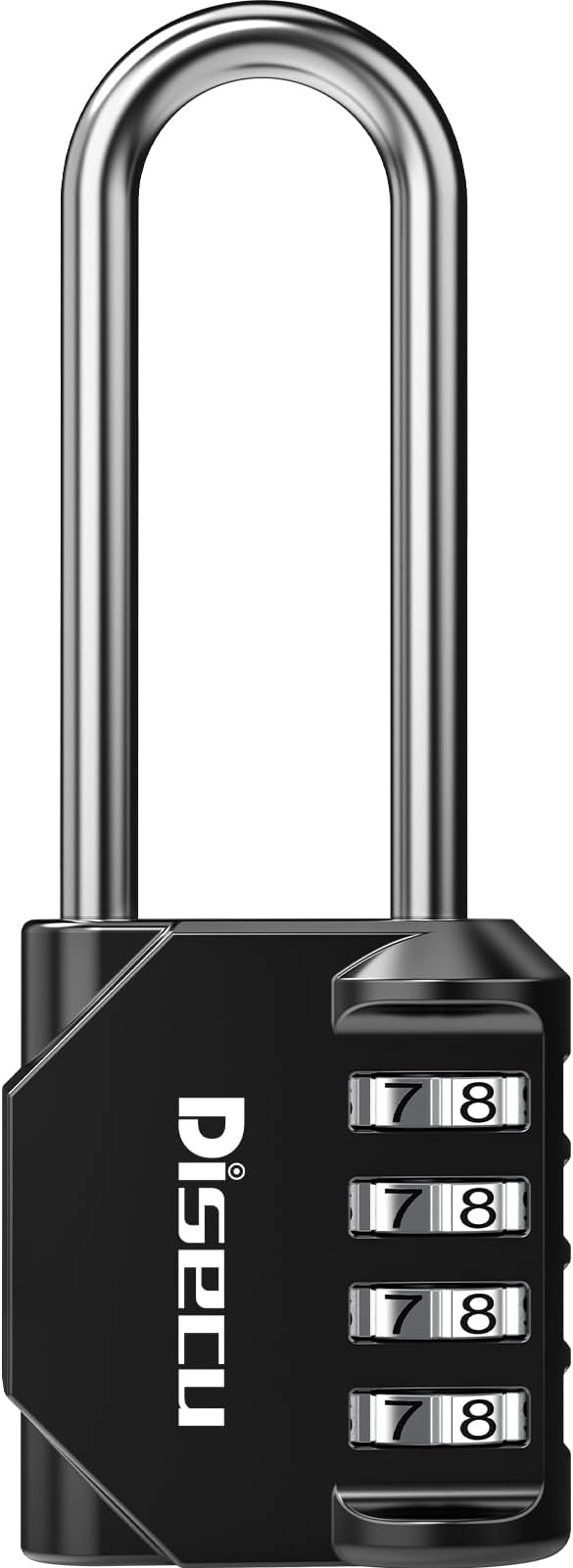 1 Pack disecu 2.6 Inch Long Shackle Combination Lock, 4 Digit Outdoor by Disecu+Lock+-+A+Professional+Lock+Manufacturer