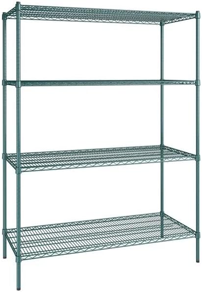 24" x 54" NSF Green Epoxy 4-Shelf Kit by Zedfire
