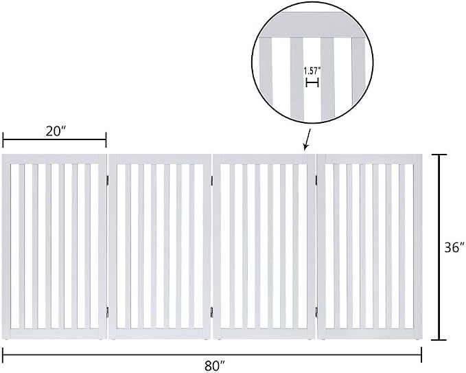 unipaws 36”H Free Standing Pet Gate - Image 5