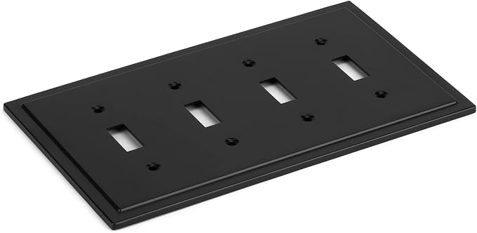 Henne Bery Modern Edge Decorative Wall Plate Switch Plate Outlet Cover - Image 2