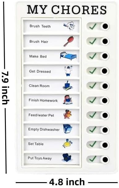 2 Pcs Chore Chart for Adults to do List My Chores Checklist Task Board Sliding - Image 4