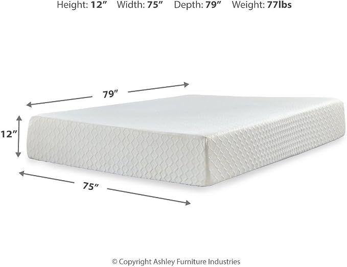Signature Design by Ashley Chime Memory Foam 12" King Mattress - Image 2