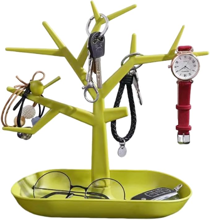 Tabletop Key Holder Stand Tree Key Rack, Stand Jewelry Display Necklace Ring by OULIGET