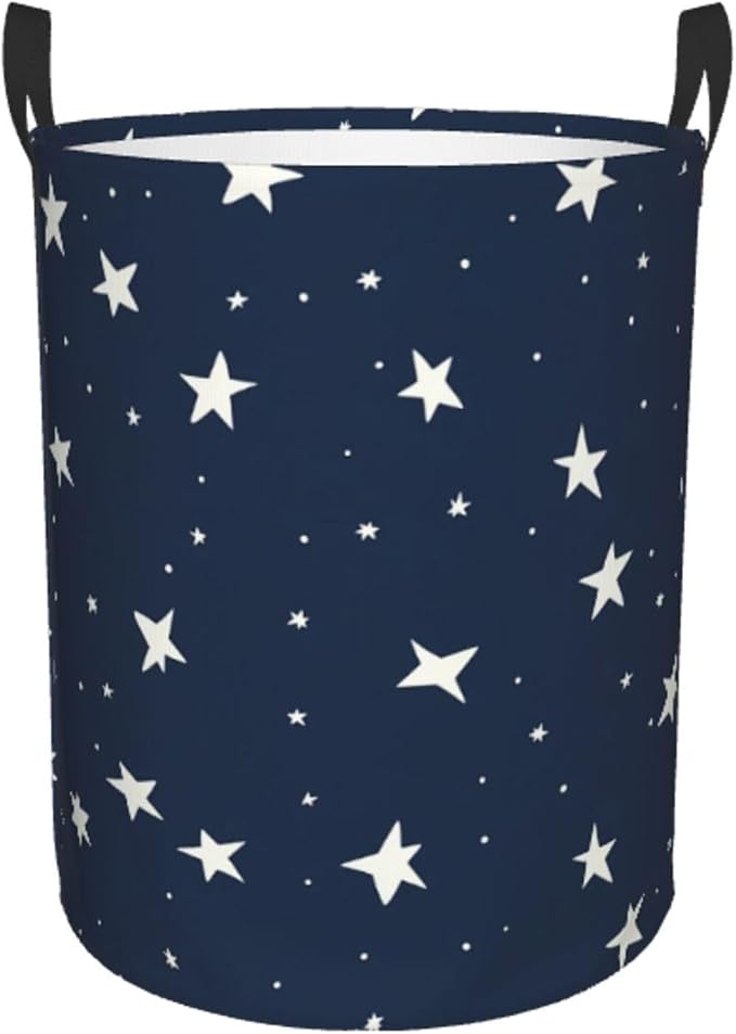 Laundry Basket Small Star Collapsible Large Capacity, 63l Dirty Clothes Basket by Unknown