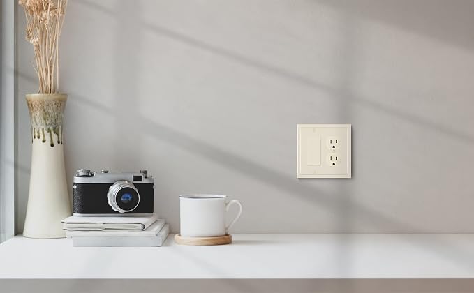 Henne Bery Modern Edge Decorative Wall Plate Switch Plate Outlet Cover - Image 6