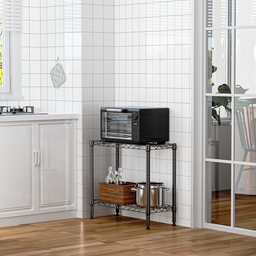 MZG 220 lbs 2 Tier Storage Rack Metal Wire Shelving Unit, Storage