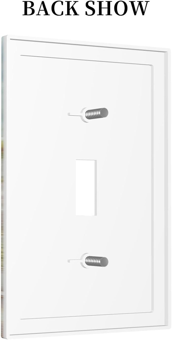 Decorative Light Switch Cover Beach Ocean Lighthouse Seashells 1 Gang Single - Image 4