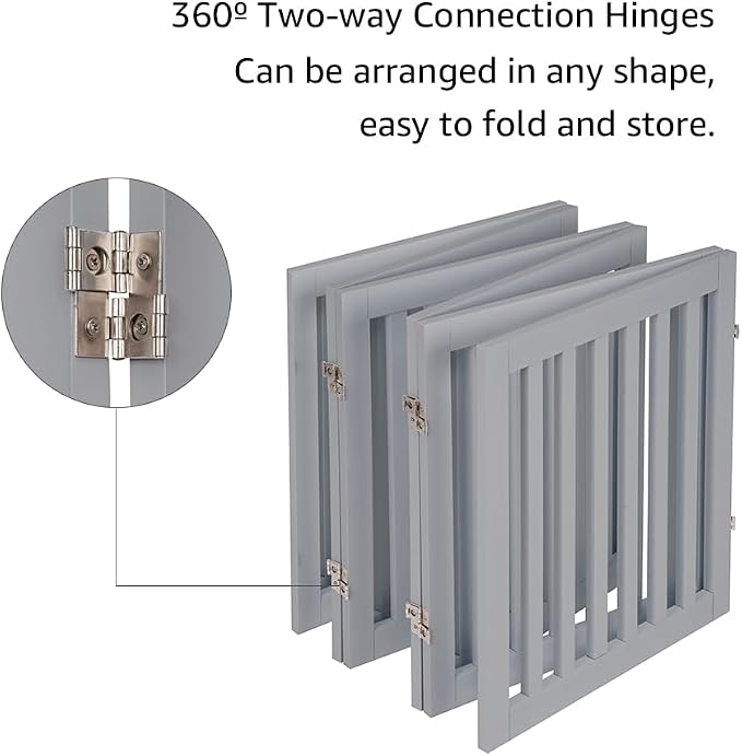unipaws 120" Extra Wide Pet Gate, Free Standing Dog Gate - Image 6